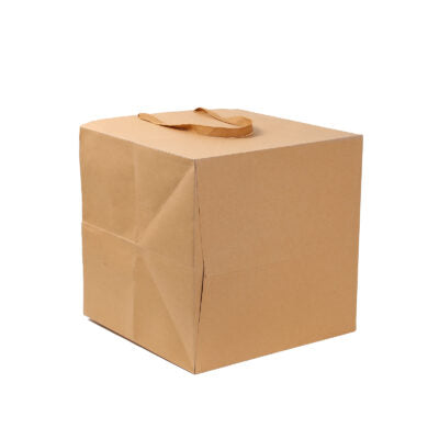 Square Base Brown Paper Bags