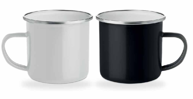 Metal Vintage Mug with Enamel Layer - 350ml