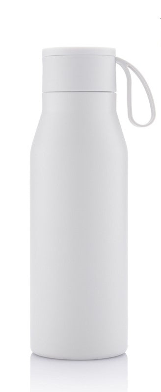 R-NEBRA - CHANGE Collection Recycled Stainless Steel Vacuum Bottle - White