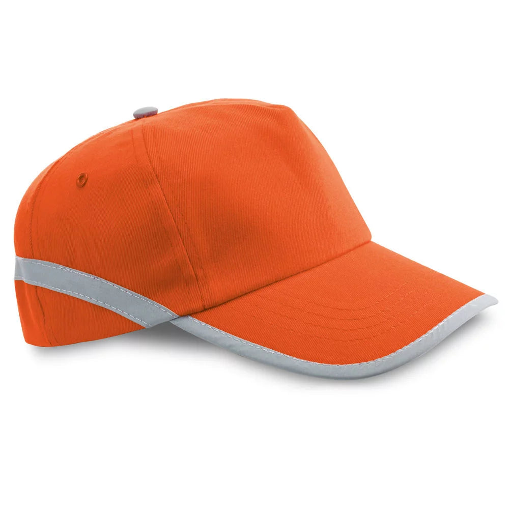 Cap Polyester cap with reflective elements and adjustable velcro