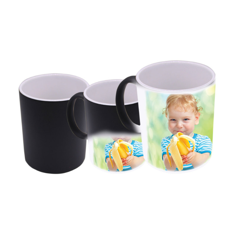 Color Changing Mug Black Matt