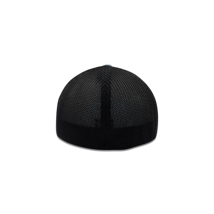 FLEXFIT TRUCKER – MEDIUM GREY & BLACK – 6511 X MESH
