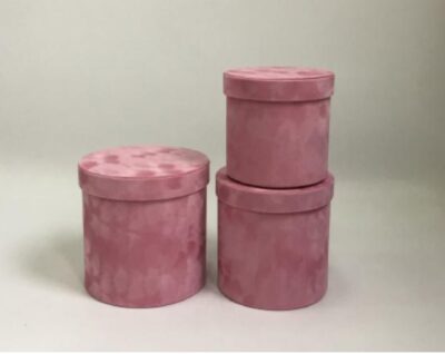 Premium Quality Round Velvet Flower Box