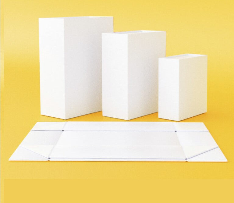 White Color Flat Cardboard Boxes