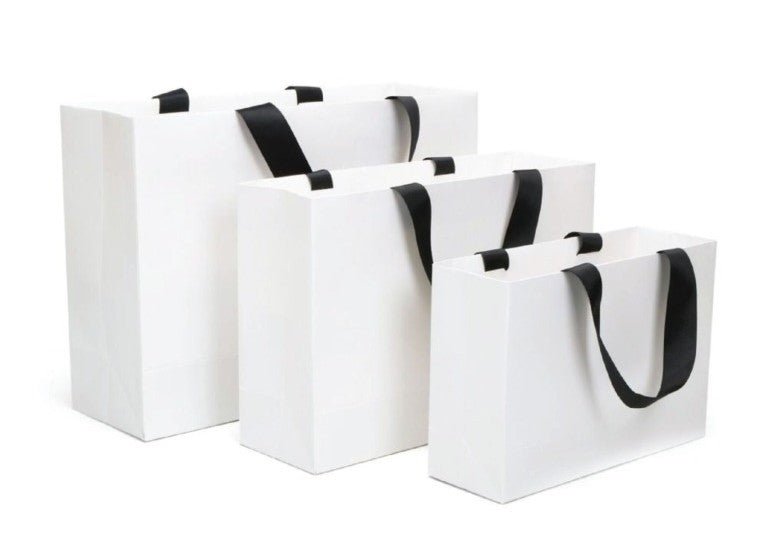 White Plain Gift Bags