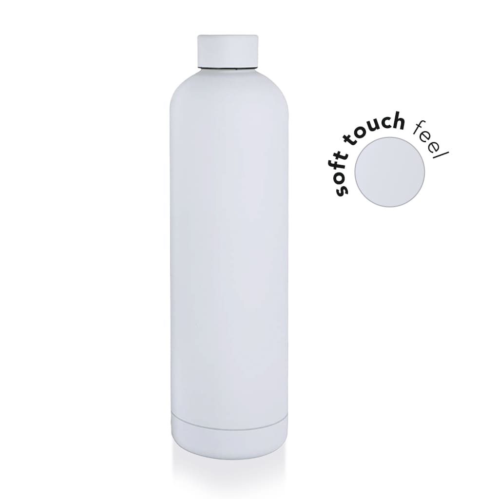 GRIGNY - Soft Touch Insulated Water Bottle - 1000ml - Black