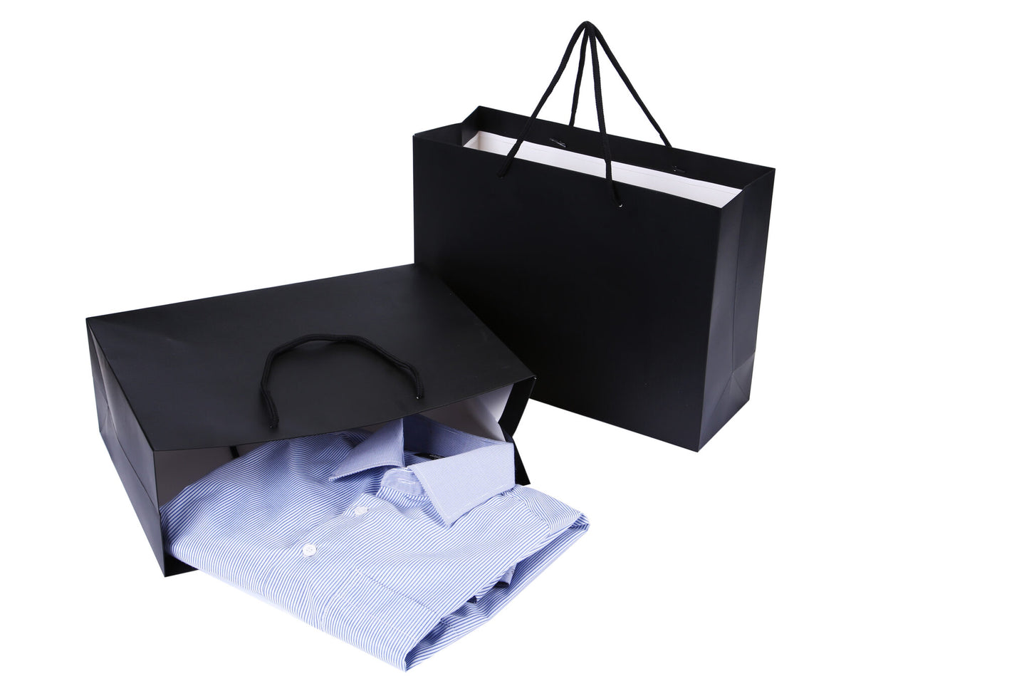 Black Plain Gift Bags Shopping Bag