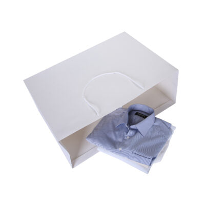 White Color Texture Gift Bags