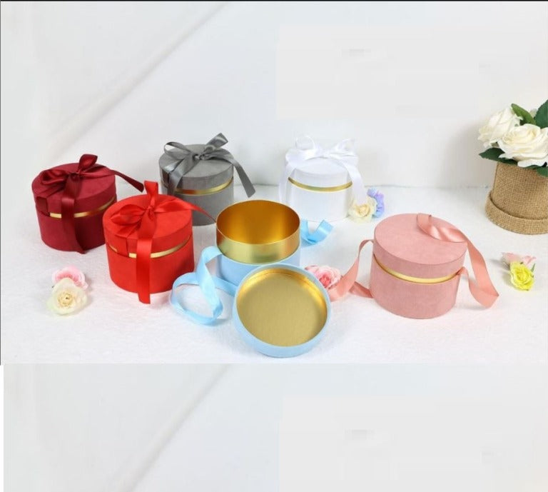 Gift box Round Shape Velvet Box