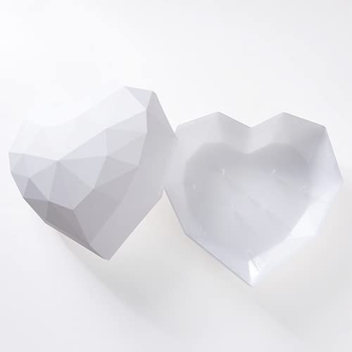 White Diamond Heart Shape Flower Box