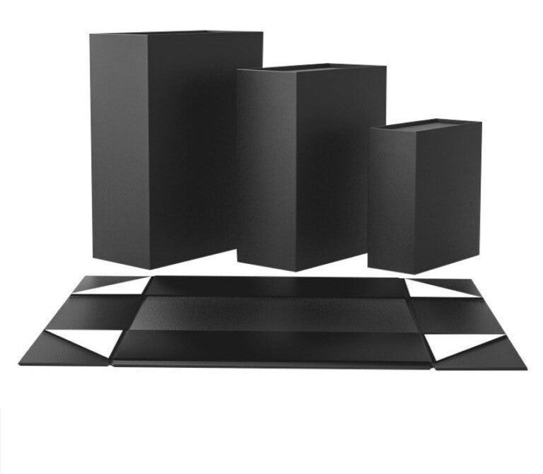 Black Color Flat Cardboard Boxes