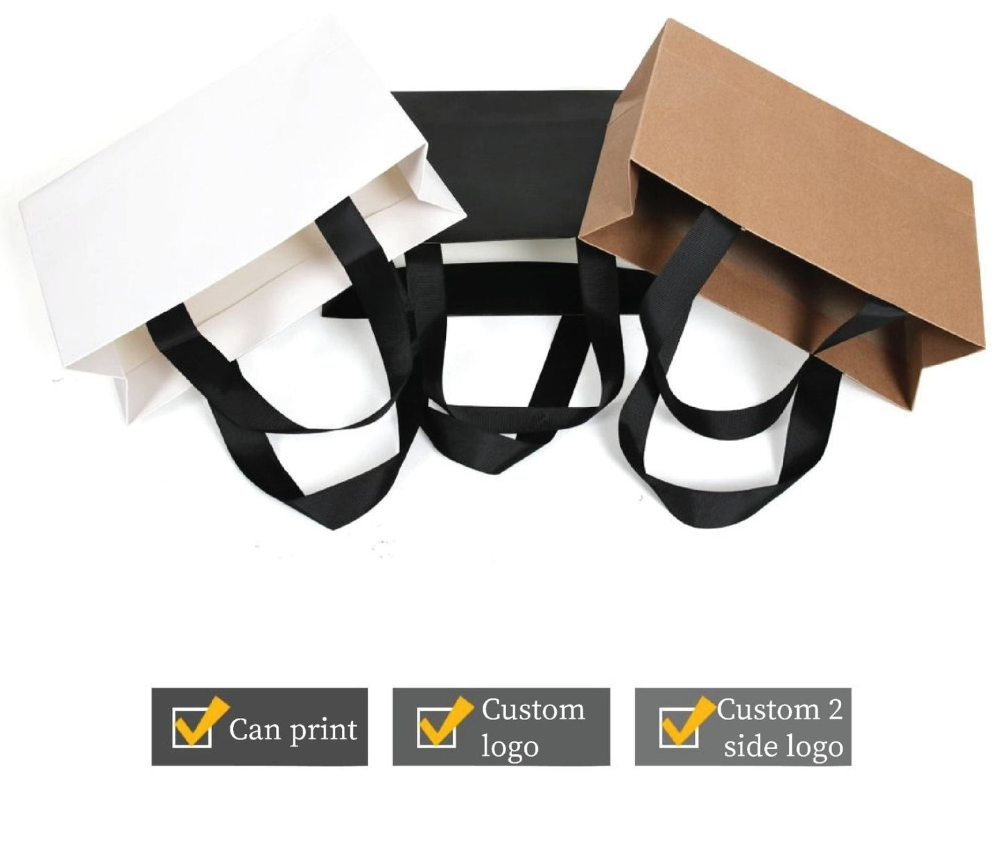 White Plain Gift Bags