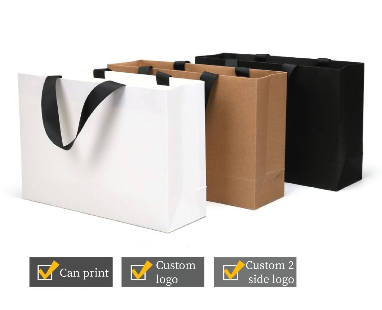 White Plain Gift Bags
