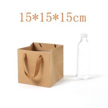 Square Base Brown Paper Bags