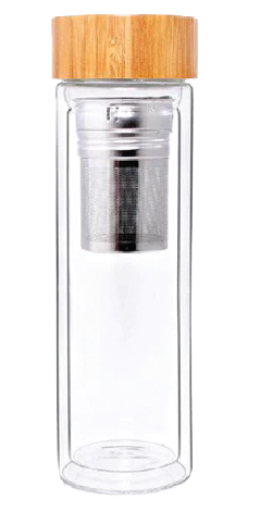 Double Wall Glass Bottle