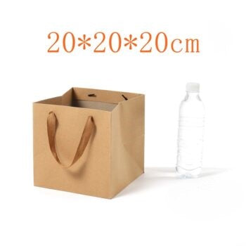 Square Base Brown Paper Bags