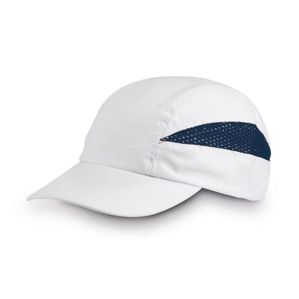 Microfiber and mesh cap adjustable with velcro
