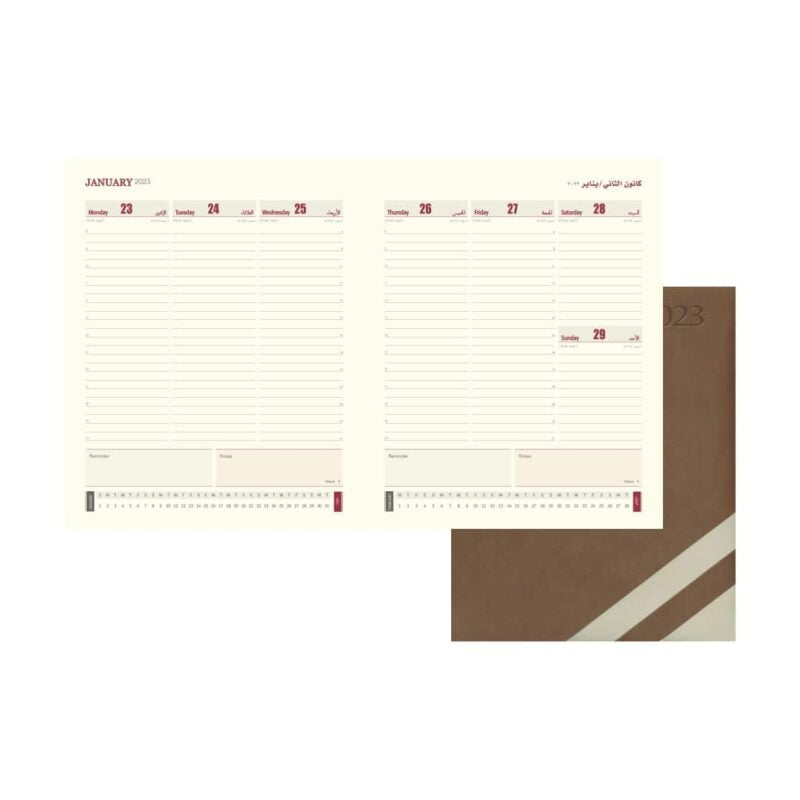 Executive Weekly Diary – Cream Paper