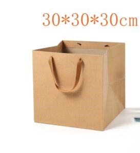 Square Base Brown Paper Bags