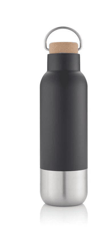 Hans Larsen RCS Recycled Stainless Steel Insulated Water Bottle - Black