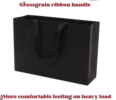 Black Plain Gift Bags