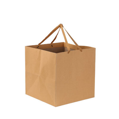 Square Base Brown Paper Bags