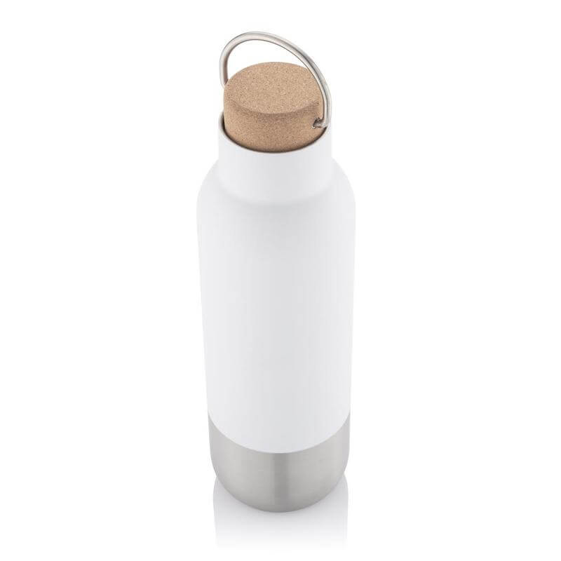 Hans Larsen RCS Recycled Stainless Steel Insulated Water Bottle - White