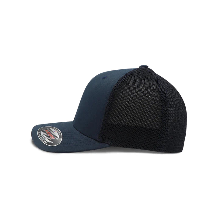 FLEXFIT MESH TRUCKER – NAVY BLUE – 6511