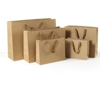Horizontal Size Kraft Paper Bags