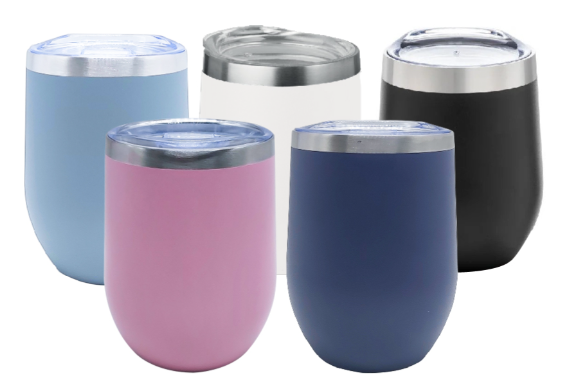 Double Wall SS Cup with Clear lid- 300ml