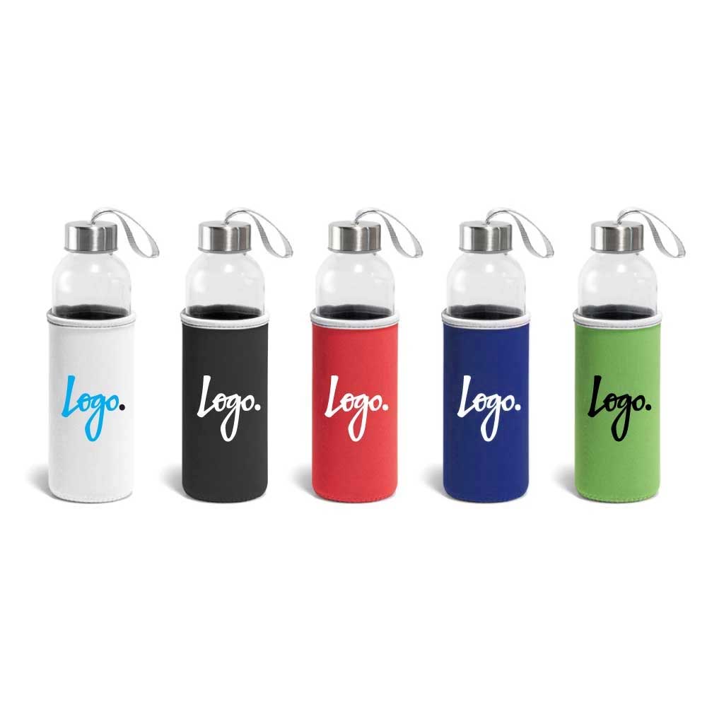 Promotional Glass Bottles with Sleeve 500 ml
