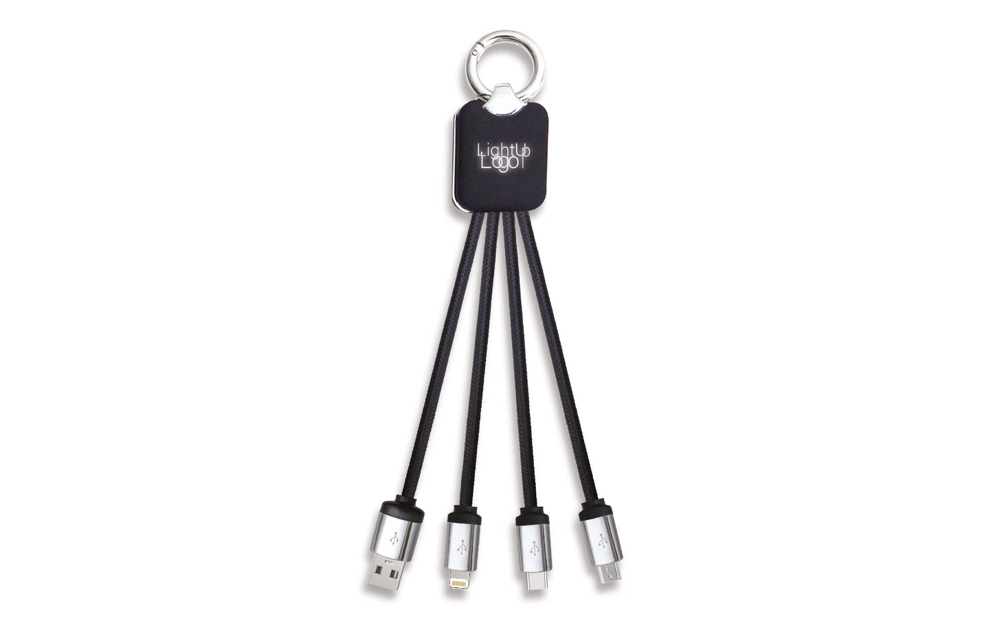 Atesso 3n1 Light Up Charge Cable - Rectangle