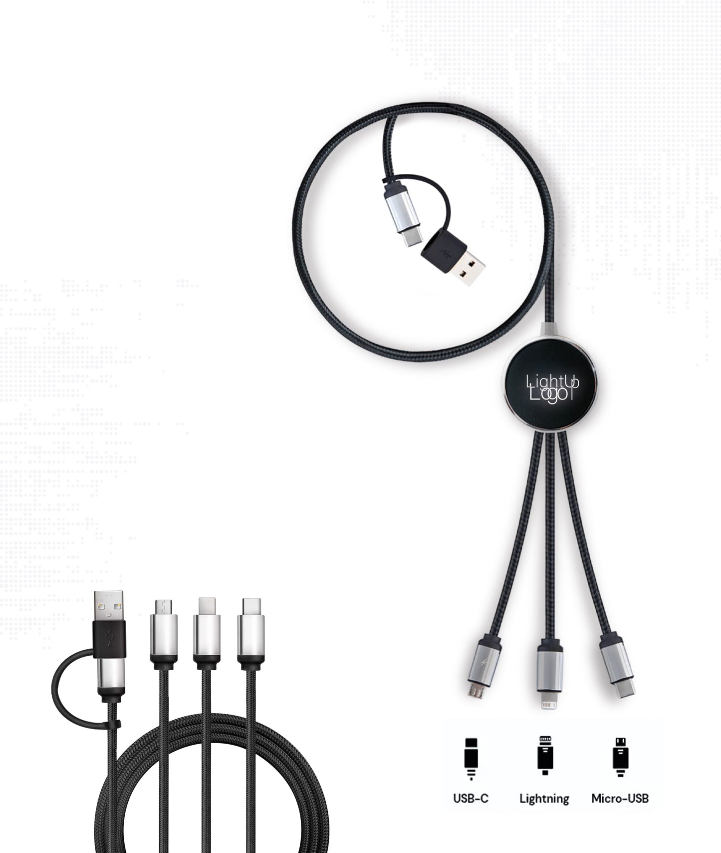 5 In 1 Charging Cable - Glow logo