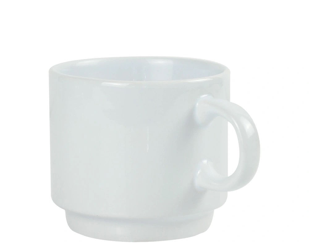 Ceramic Cups 10 Oz Glossy Finish White Color