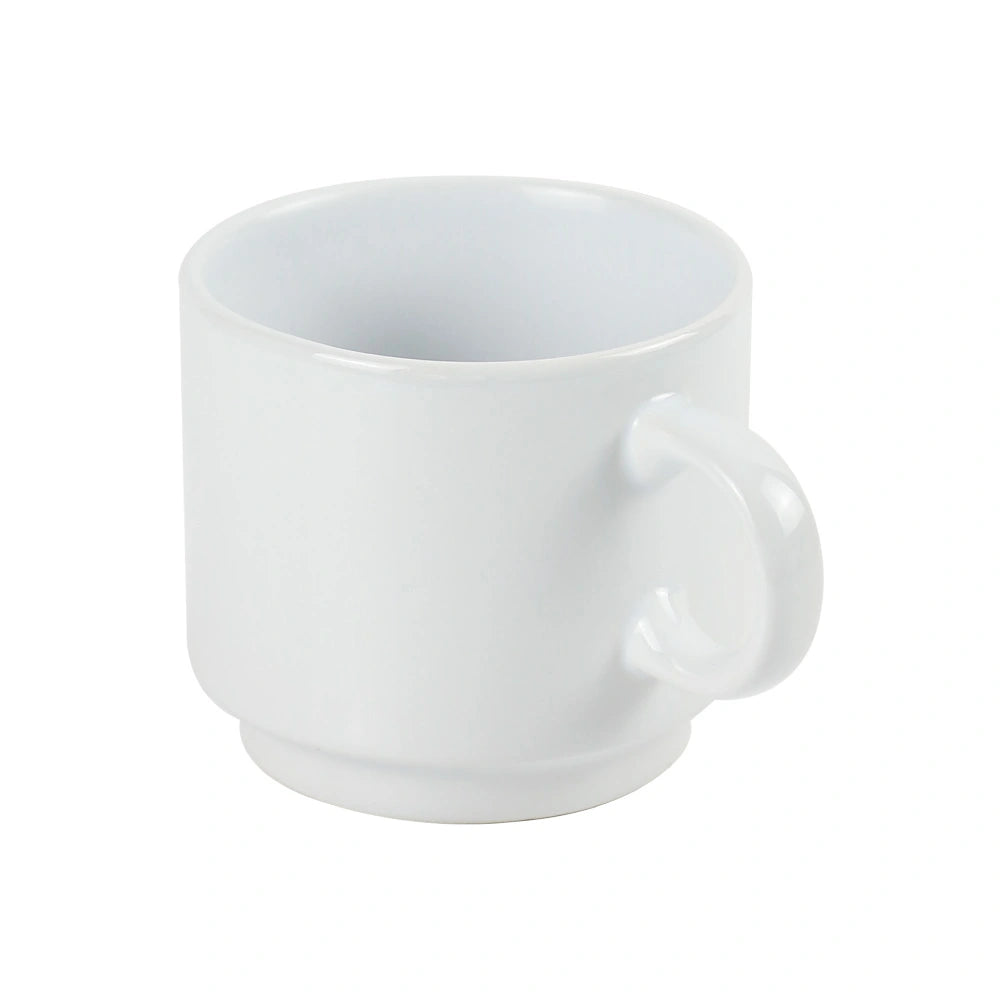Ceramic Cups 10 Oz Glossy Finish White Color