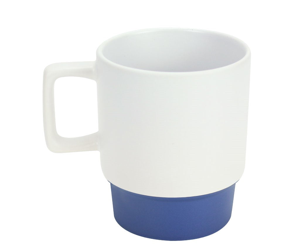 Ceramic Mugs with Bottom Clay in 12 Oz, Matte Finish