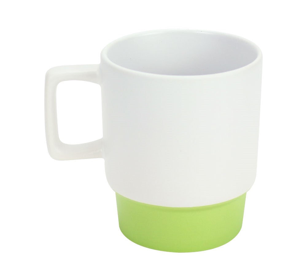 Ceramic Mugs with Bottom Clay in 12 Oz, Matte Finish