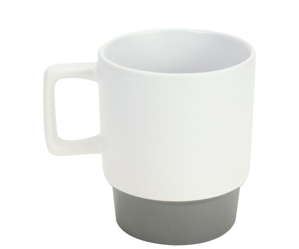 Ceramic Mugs with Bottom Clay in 12 Oz, Matte Finish
