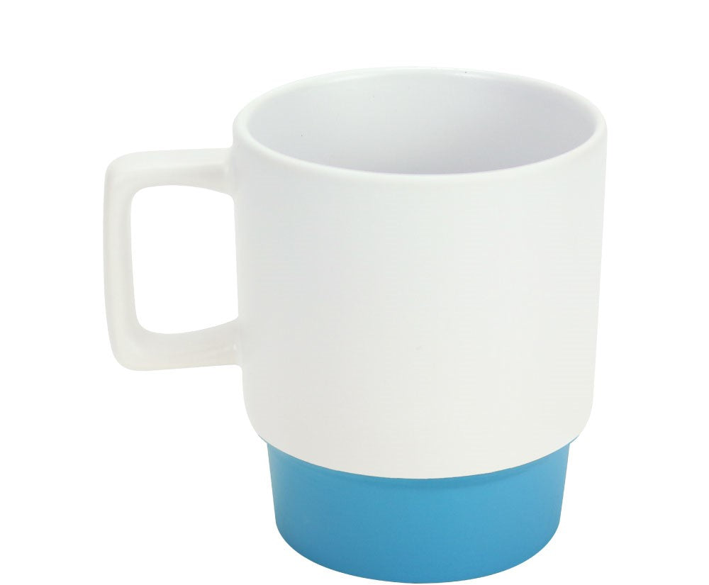 Ceramic Mugs with Bottom Clay in 12 Oz, Matte Finish