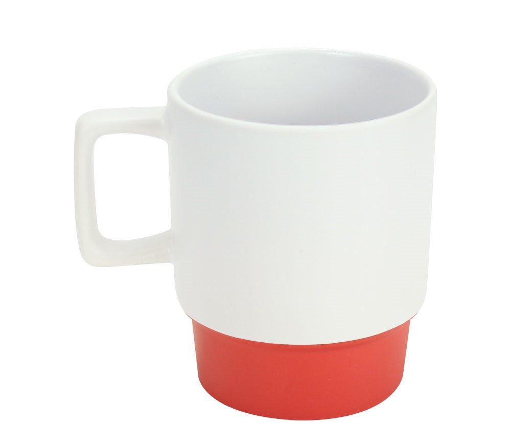 Ceramic Mugs with Bottom Clay in 12 Oz, Matte Finish
