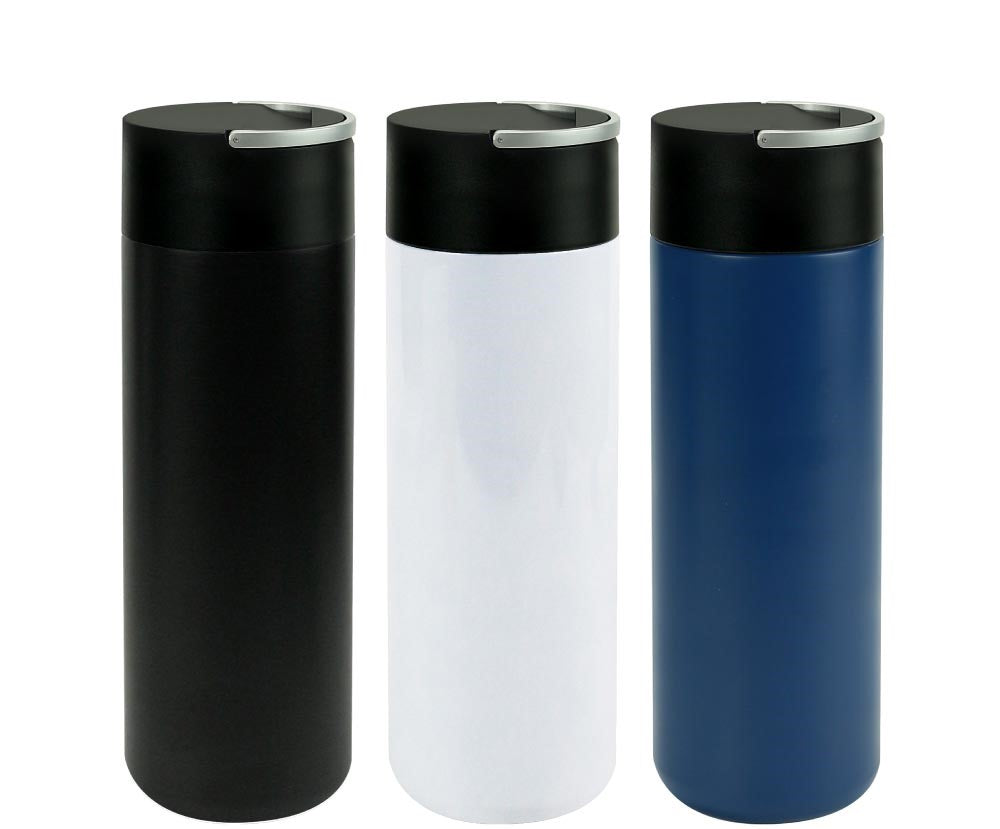Double Wall SS Bottles, Twist-off Lid with Phone Holder 600ml