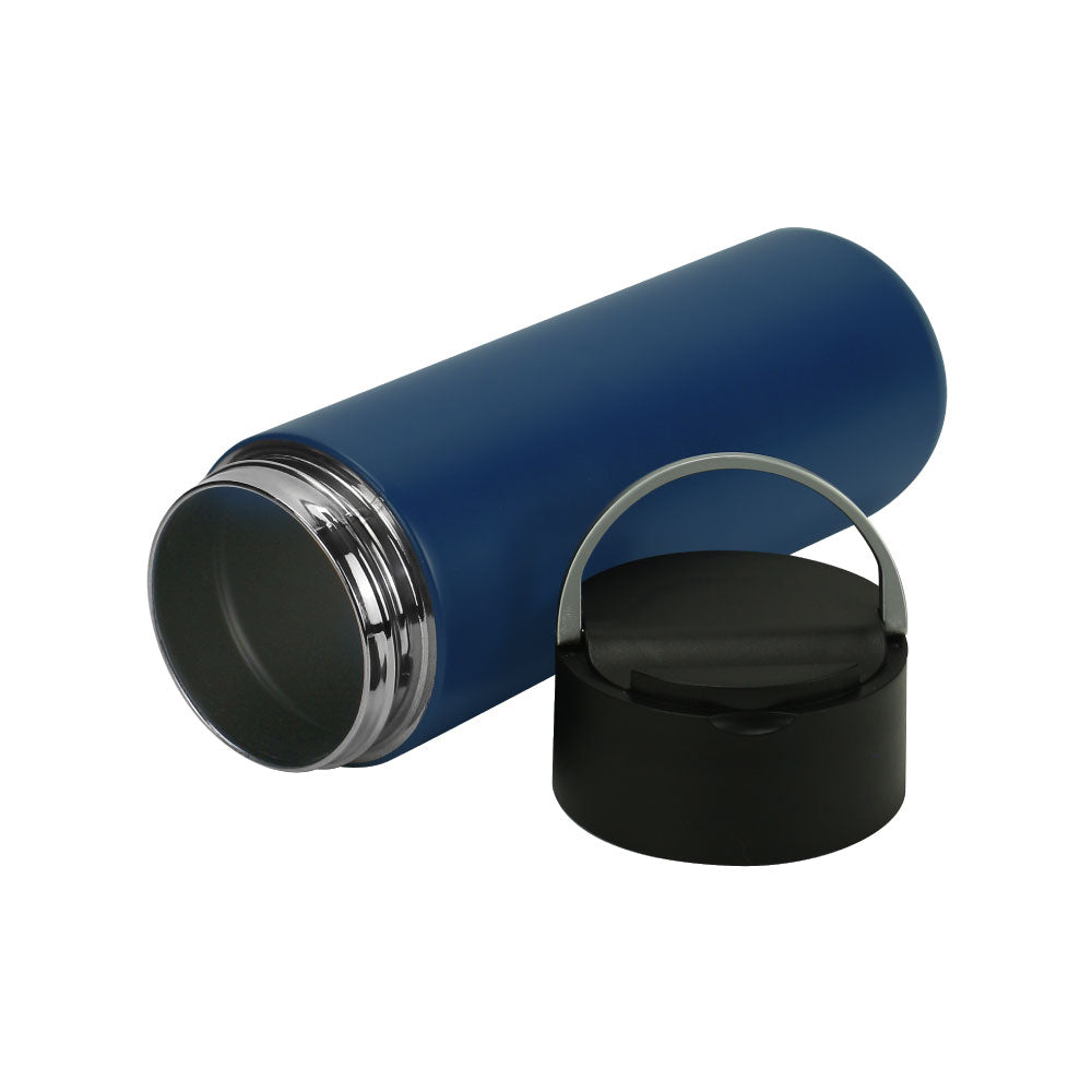 Double Wall SS Bottles, Twist-off Lid with Phone Holder 600ml