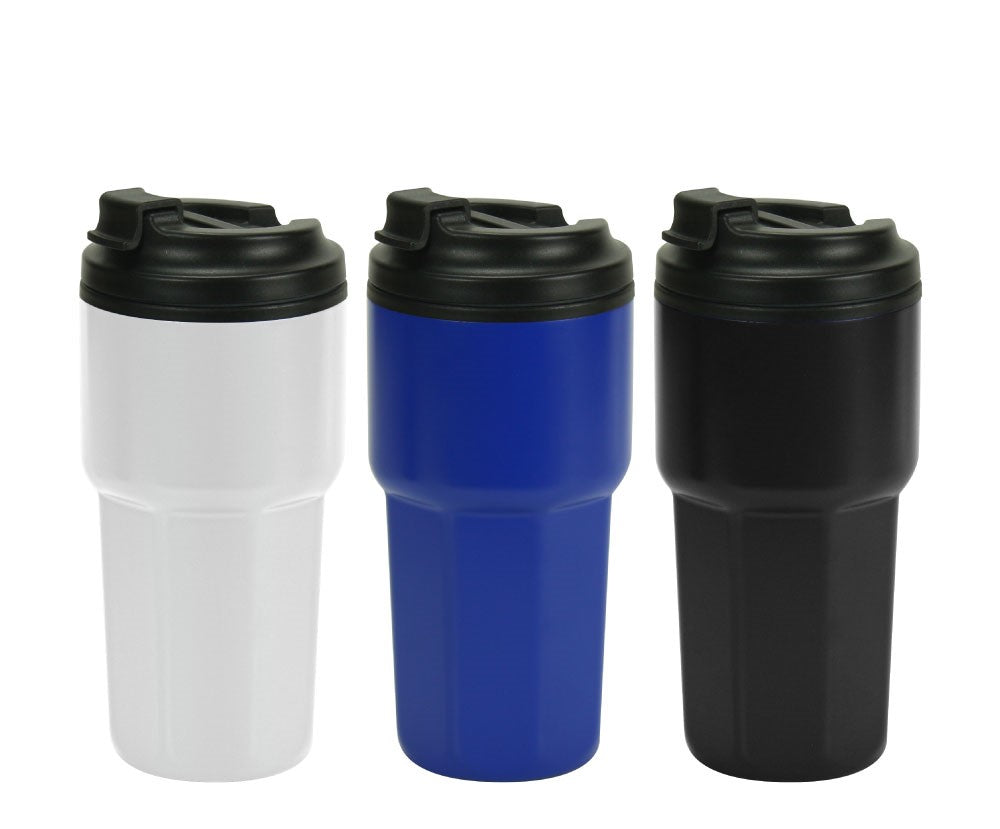 Double Wall Tumblers Flip-top PP Lid in 473ml
