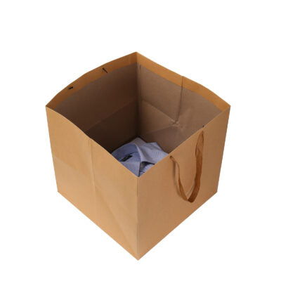 Square Base Brown Paper Bags