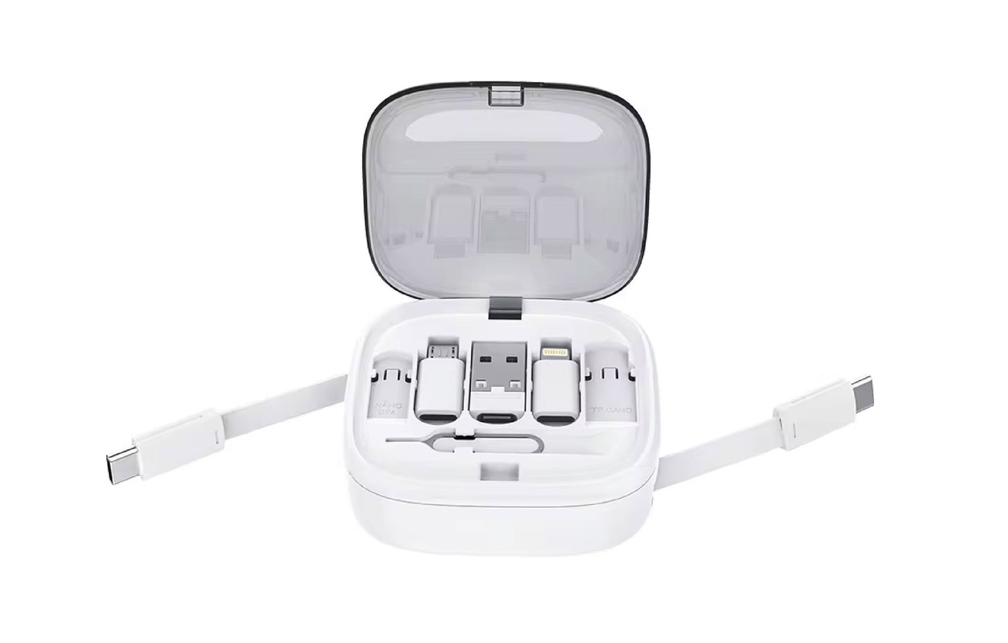 Multi USB Adapter Retractable Charging Cable Kit