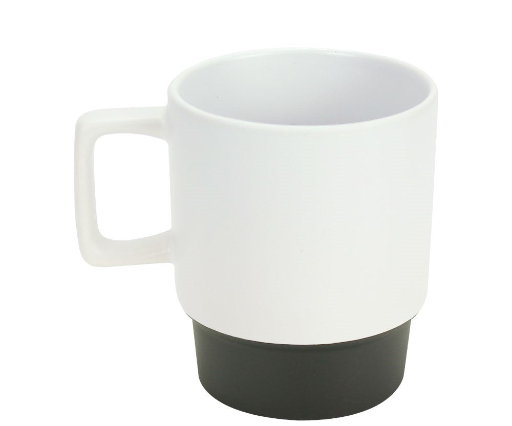 Ceramic Mugs with Bottom Clay in 12 Oz, Matte Finish