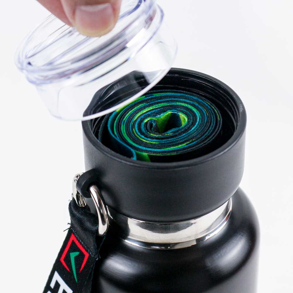 Multi-function SS Bottles, Double Wall, Base Cup, Lanyard, 500ml