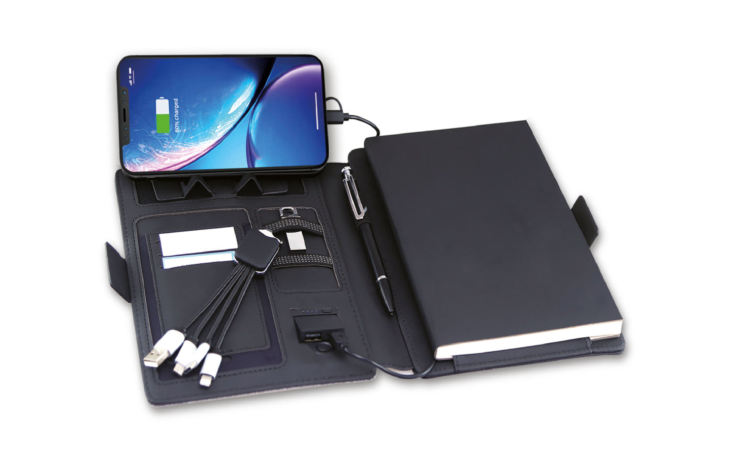 A5 Notebook With Mobile Pocket