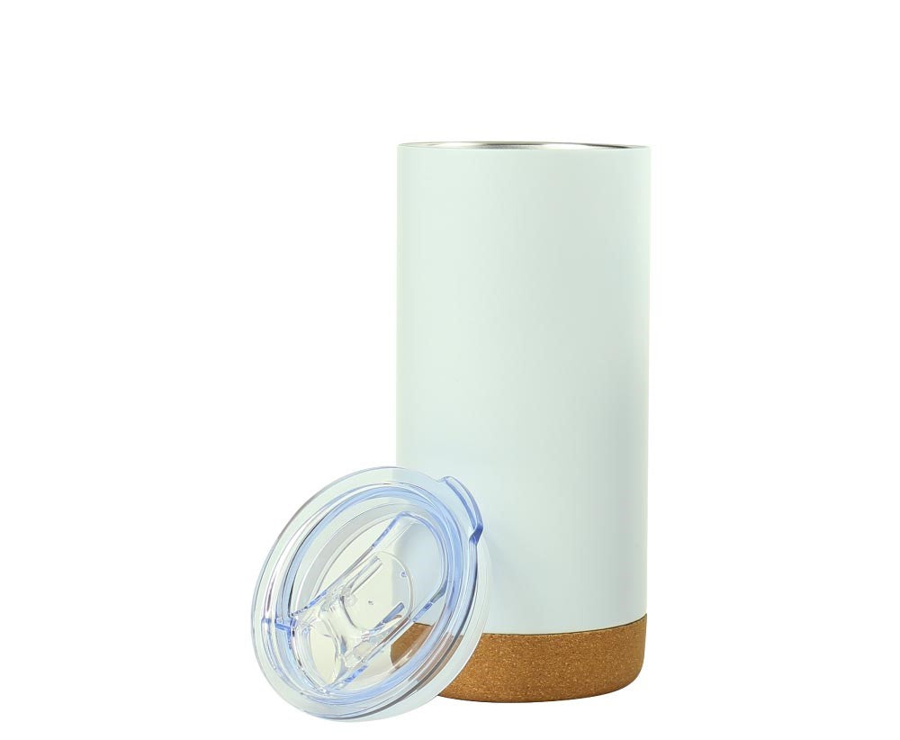 Travel Tumbler with Cork Base 450ml Stainless Steel