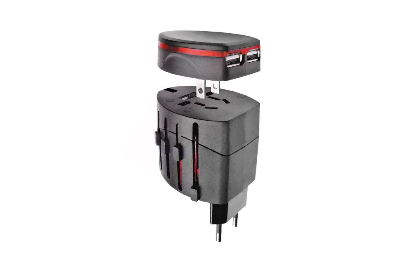 World Travel Adapter Black